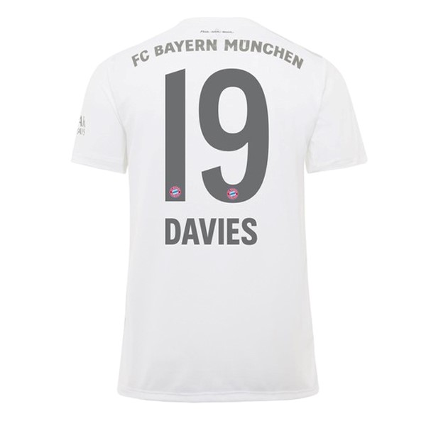 Camiseta Bayern Munich NO.19 Davies 2ª 2019/20 Blanco